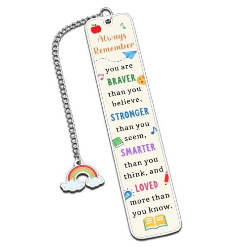 Christmas Bookmarks for Kids - Book Marks for Reading Kids,Book Lover Gifts Dorm Room Essentials, Stocking Stuffers for Teen Girls Boys, Xmas Inspira
