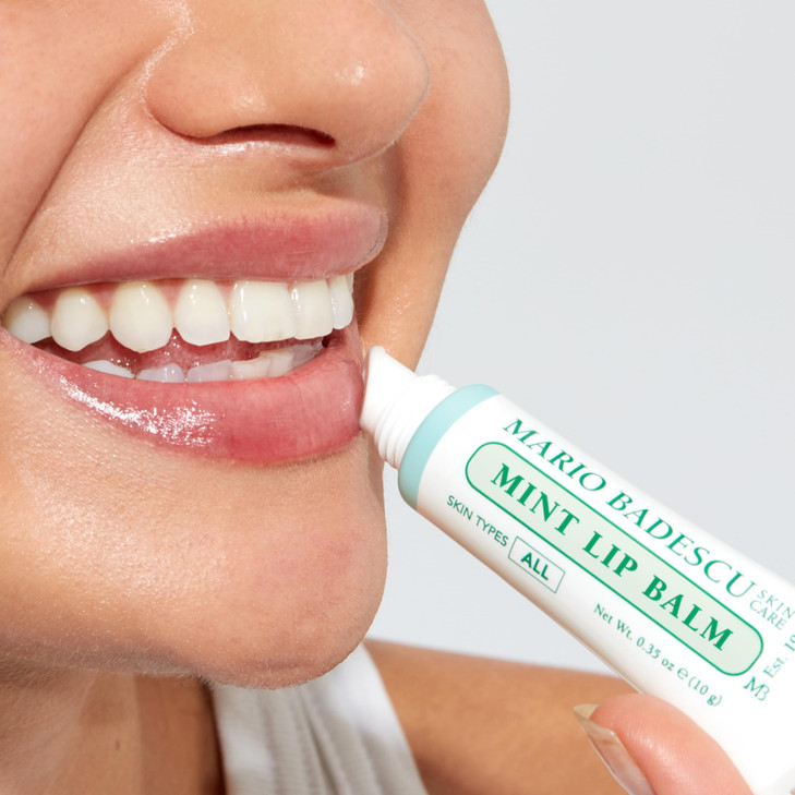 Mario Badescu Lip Balm for Dry Cracked Lips, Trio Pack Includes Mint, Rose, and Original Moisturizer, Ultra-Nourishing Care for Soft, Smooth and Supp