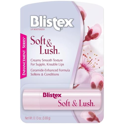 Blistex Soft & Lush Lip Protectant, 0.13 Ounce Tube  Softens & Conditions, Creamy Smooth Texture, Hydrating Lip Balm, Daily Lip Hydration,