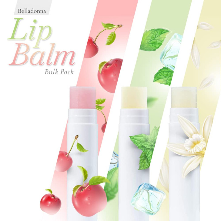 Lip Balm Bulk Unlabeled - Made in USA Bulk Chapstick - Natural Ingredients Vitamin E Shea Butter - Custom Chapstick Bulk For Party & Wedding Favors (