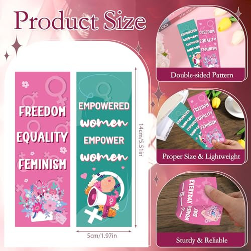 Wxiben Breast Cancer Awareness Bookmarks - 120 Pcs Pink Ribbon Book Marks Hope Heart Inspirational Book Markers Page Clip Gifts for Women Girls Breas