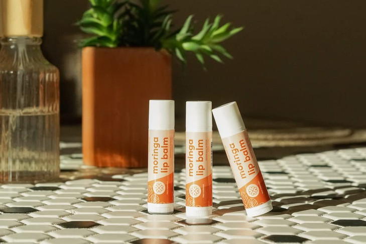 True Moringa Lip Balm - Intense Hydration & Relief for Dry Chapped Lips with Moringa and Shea Butter - 100% vegan, paraben free, sulfate free, ethica
