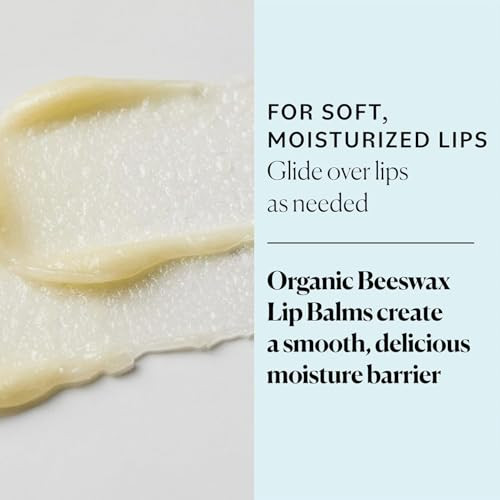 Sky Organics Organic Lip Balms With Beeswax for Lips, USDA Certified Organic, Four Assorted Flavors to Moisturize, Soothe & Soften, 4pk.