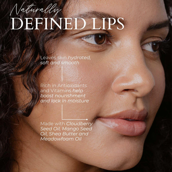 FITGLOW Beauty Vegan Lip Liner Pencil | Long-Lasting Lip Enhancer with Blending Brush | Hydrating Plumping Lip Liner | Smudge-Proof Lip Perfector | D