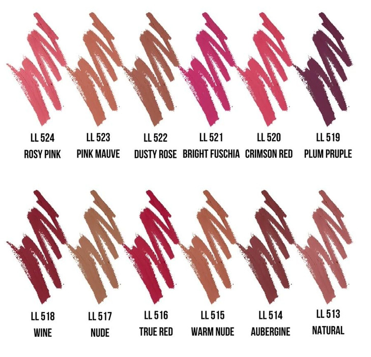 Kokie Cosmetics Mechanical Lip Liner, True Red, 0.012 Ounce