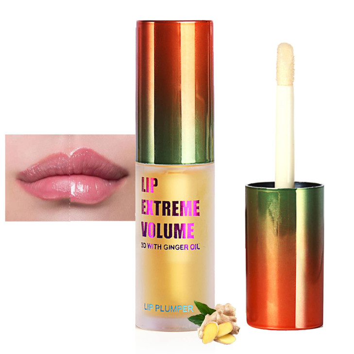LAIKME Lip Plumper Extreme - Plumping Lip Gloss - Clear Lip Plump Gloss -Lip Enhancer Plumper - Lip Moisturizer for Dry Lips - Lip Filler Plumper - V