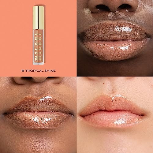 Milani Lip Gloss, Keep It Full Nourishing Lip Plumper with Hyaluronic Acid & Peptides for Soft, Fuller-Looking Lips (0.13 Fl. Oz.) Tropical Shine