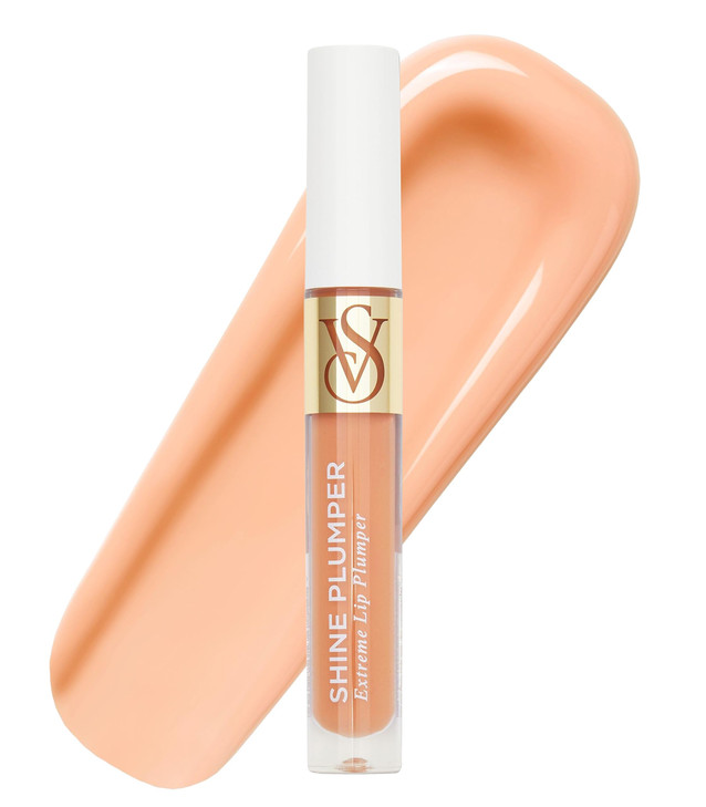 Victoria's Secret Shine Extreme Lip Plumper in Warm Blush, Plumping Gloss for Women with Marine Collagen Microspheres