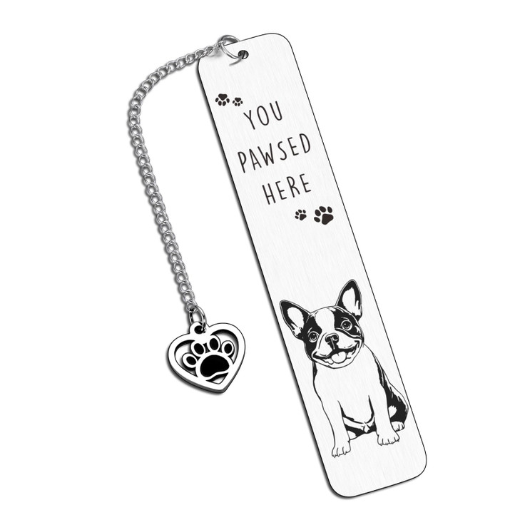 Boston Terrier Gifts for Women Men Dog Bookmarks Funny Book Marks for Reading Women Men Gifts for Boston Terrier Lovers Dog Lovers Dog Valentines Boo