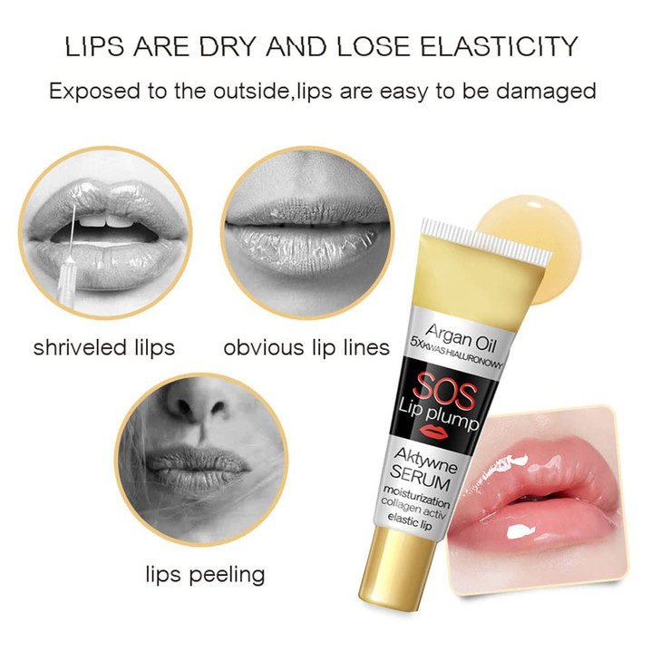 GL-Turelifes Lip Plumper Lip Gloss, Lip Maximizer Plumper Lip Extreme Volume, Heathly Enhancer Hydrated Lips, Moisturize, Refine Dryness Wrinkles Enh