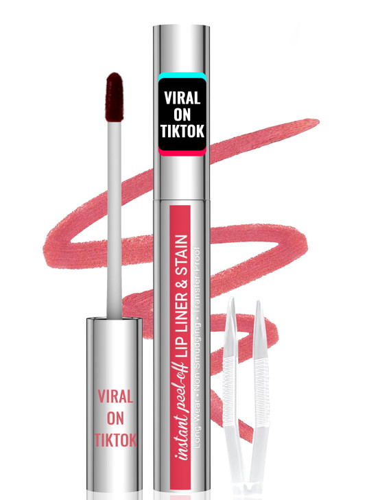iMethod Lip Stain - Lip Liner Stain, Peel Off Lip Stain with Tweezer, Natural Long Lasting Lip Stain Peel Off, Waterproof, Easy to Use, Stay On All D