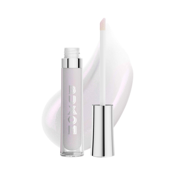 Buxom Full-On Tinted Lip Plumper Gloss, High-Shine Moisturizing Lip Gloss with Peptides and Vitamin E, Vegan Formula, AC Emma (Clear Opal Iridescent)