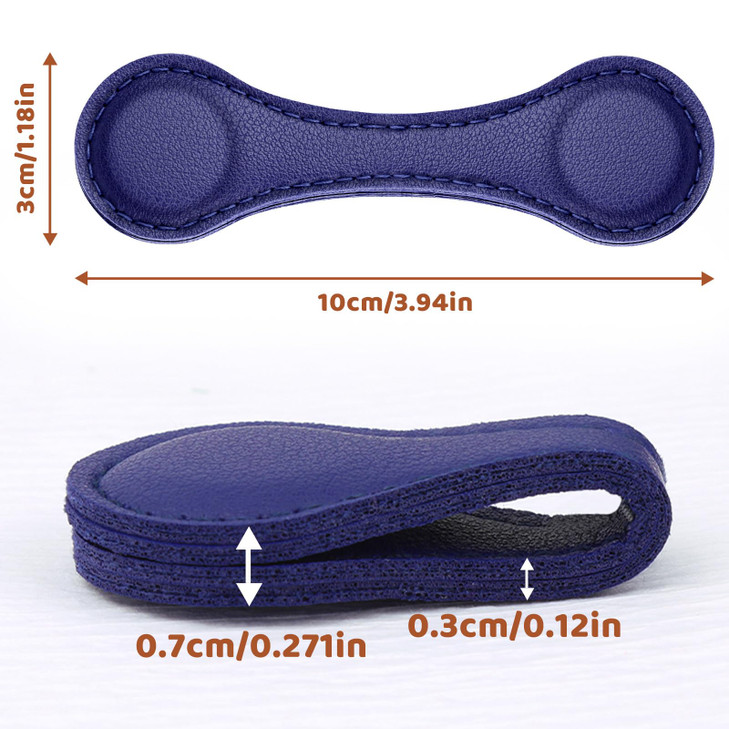 kdafio 1PCS Magnetic Leather Bookmark, Magnetic Page Markers Leather Page Clip Buckle Book Mark Clip for Women Book Accessories for Teachers Students