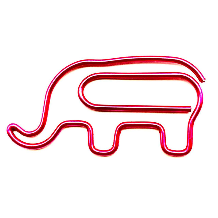 Lmlliang20PC Elephant Paper Clip Bookmark, Cute and Fun Metal Paper Clip, Animal Paper Clip,Elephant Paper Clip Office Desk School Accessories Bookma