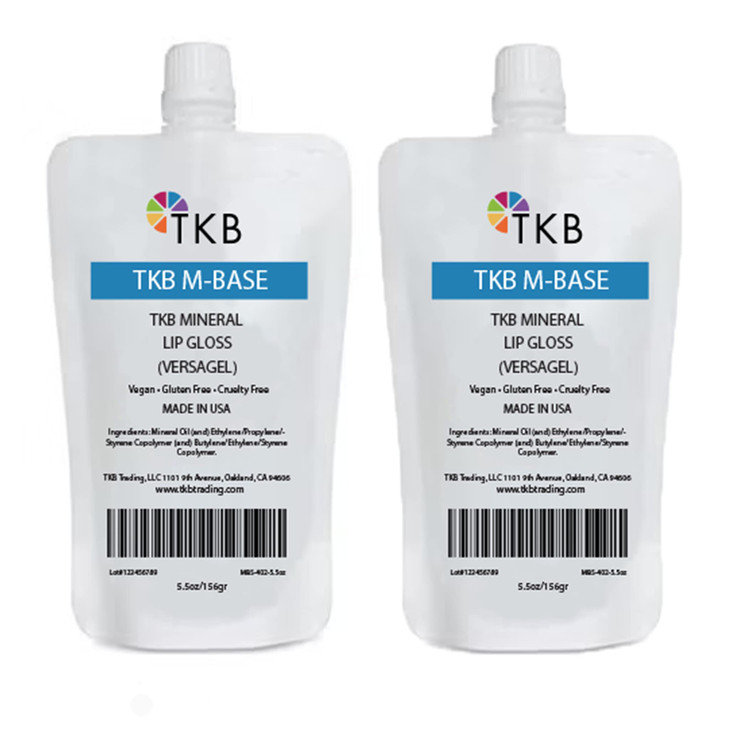 TKB Mineral Lip Gloss (M-Base) | Clear Versagel Base for DIY Lip Gloss, Made in USA (11 oz (2 of 5.5 oz bag))