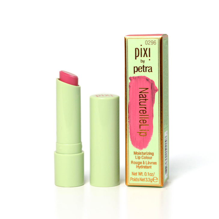 Pixi Beauty Naturelle Lip - Raspberry, Sunflower Based Moisturizing Lipstick, Vitamin E & Jojoba Seed Oil Lip, Demi-Matte Finish