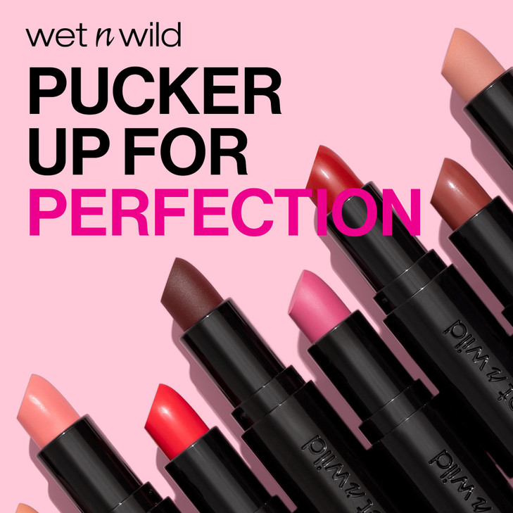 wet n wild Mega Last Matte Lip Color, Semi Matte Hyaluronic Acid Infused, Long Lasting Full Coverage for a Nourishing Pout, Cruelty-Free & Vegan - Ba