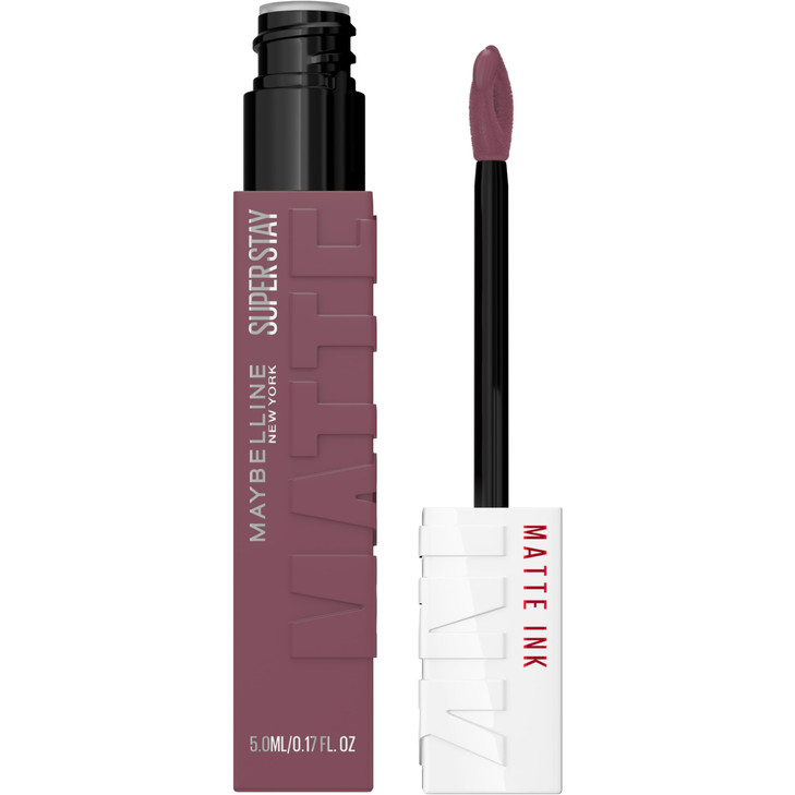 Maybelline Super Stay Matte Ink Liquid Lipstick Makeup, Long Lasting High Impact Color, Up to 16H Wear, Visionary, Taupe Purple, 1 Count, Packaging M
