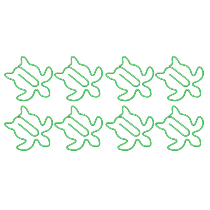 100Pcs Animal Shaped Paper Clips, Adorable Metal Bookmark for Document Organization, Home Office Supplies (Sea Turtle)