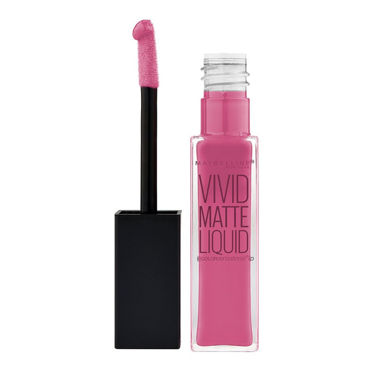Maybelline New York Color Sensational Vivid Matte Liquid Lipstick, Twisted Tulip, 0.26 fl. oz.