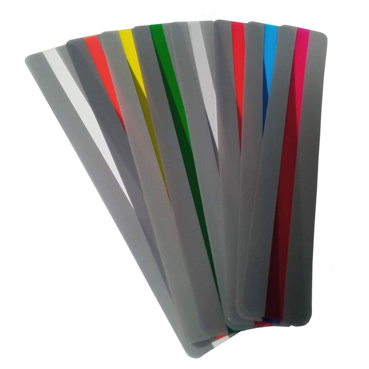 Generic 32 Pieces Colorful Reading Guided Strips Highlight Strips Colored Overlays Highlight Bookmarks - Helps with Dyslexia for Children and Teacher