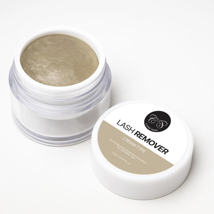 CLIONE PRIME Eyelash Extension Remover Cream - 15gm, No Eyelids Burning/Irritation, Formaldehyde-Free, Unscented