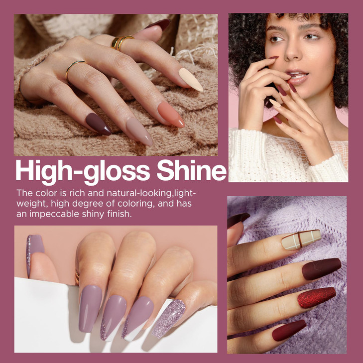 AZUREBEAUTY Dip Powder Nail Kit Starter 20 Colors Nude Brown Glitter Purple Blue Dipping Powder Liquid Set with Top/Base Coat Activator for French Na