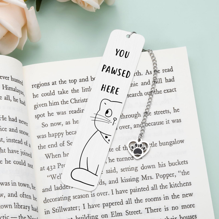 Cat Owners Must Haves - 2025 Stocking Stuffers for Book Lover, Funny Cat Bookmarks for Book Lovers, Christmas Book Markers for Reading, Bookish Gifts