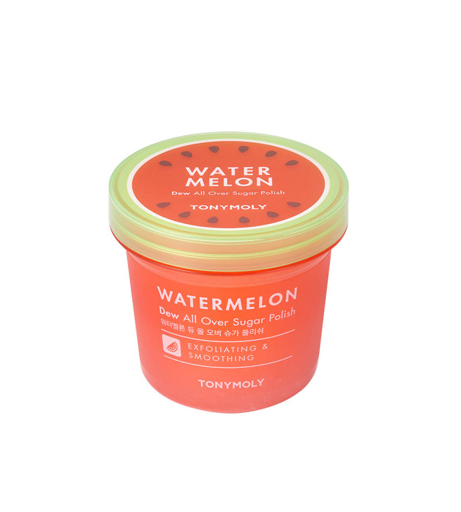 TONYMOLY Watermelon Dew All Over Body Sugar Polish, Hydrating Serum for Glowing Skin, Korean Skincare, Watermelon Extract, Aloe Leaf Extract, & Cente