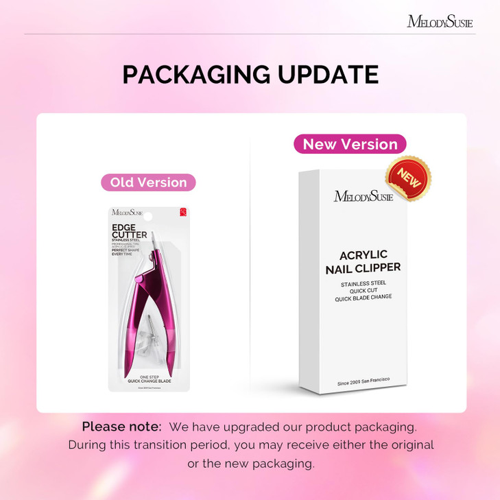 MelodySusie Acrylic Nail Clippers, Nail Clippers Cutters for Acrylic Nails Fake Nail Tips, Adjustable Stainless Nail Trimmer, Manicure Tool for Salon