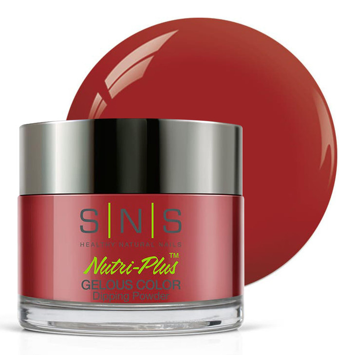 SNS Nail Dip Powder, Gelous Color Dipping Powder - Corvette Red (Red) - Long-Lasting Dip Nail Color Lasts 14 Days - Low-Odor & No UV Lamp Required -