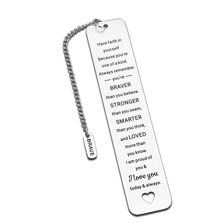 Valentine Day Gifts for Teen Girls 16-18 College Girl Gift Ideas Positive Bookmark Valentine's Gifts for 20 Year Old Girls Daughter Son Birthday Gift