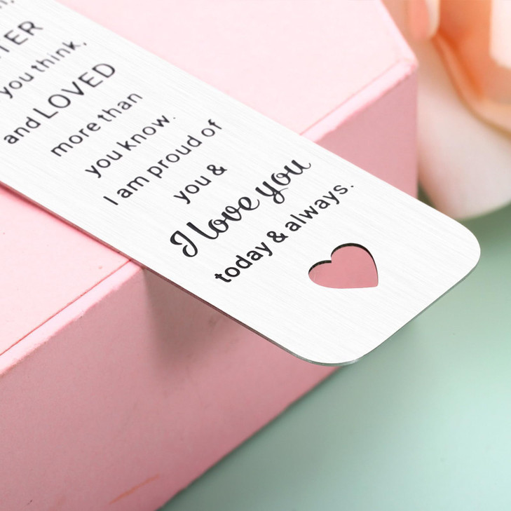 Valentine Day Gifts for Teen Girls 16-18 College Girl Gift Ideas Positive Bookmark Valentine's Gifts for 20 Year Old Girls Daughter Son Birthday Gift