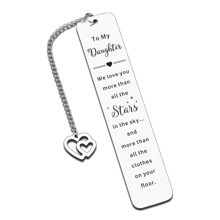 Valentines Day Gifts for Daughter Teen Girls Valentines Gifts for Kids College Students Inspirational Bookmark, Daughter Bookmark 18th 21st Birthday