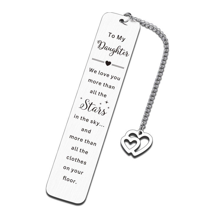 Valentines Day Gifts for Daughter Teen Girls Valentines Gifts for Kids College Students Inspirational Bookmark, Daughter Bookmark 18th 21st Birthday