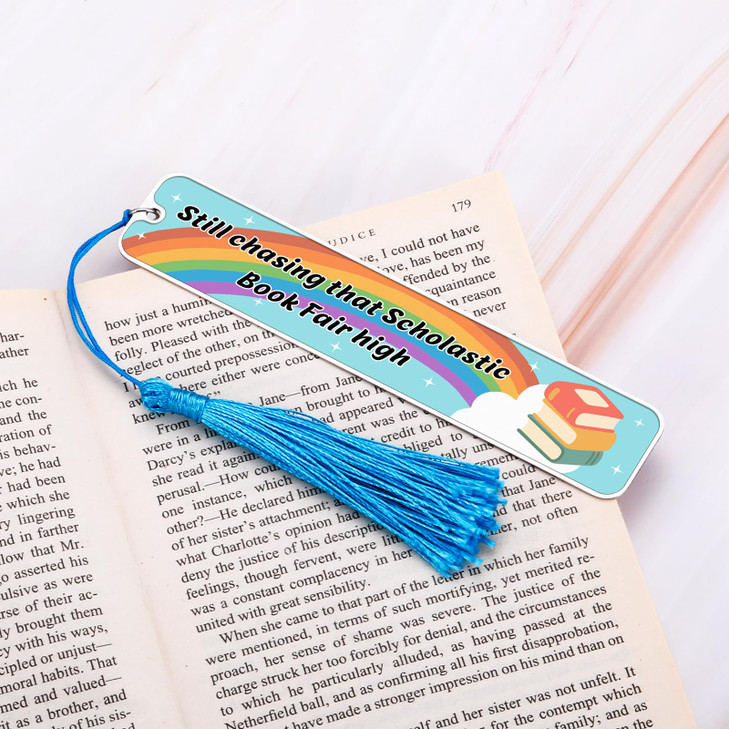 Rainbow Bookmark for Book Lovers Gifts, Bookish White Elephant Gifts, Inspirational Rainbow Bookmarks for Reading Women Bookworm, Friend Bookworm Boo