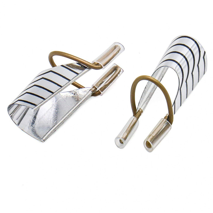 10Pcs Reusable Acrylic & UV Gel Nail Extension Tips & Forms Guide with Protector, French Nail Mold Tips & Storage Box for Manicure Nail Art DIY Tool,