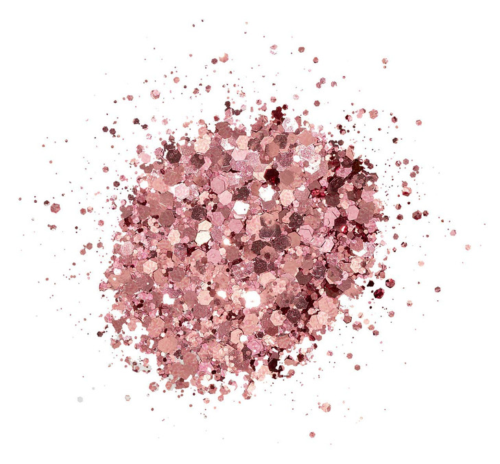 Kiara Sky 3D Glitter Nail Art | Sprinkle On Collection 1 oz | Mix with Acrylic, Gel Polish or dip Powder | Rose Velvet