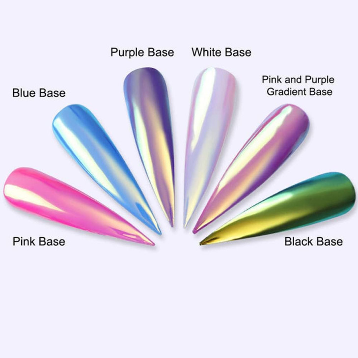 1Box Holographic Nail Powder Mermaid Nail Glitter Powder Pearl Shell Shimmer Powder Glimmer Dust Pretty Shimmer Laser Glitters Nail Art Decorations C