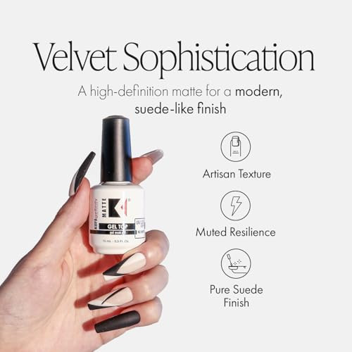 KUPA GelFinity - Soak Off Gel - Top Coat Matte Finish (No Wipe) 0.5 Fl Oz