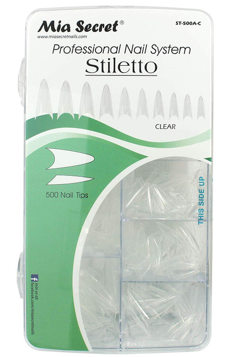 Stiletto Fancy Nail Tips by Mia Secret Store