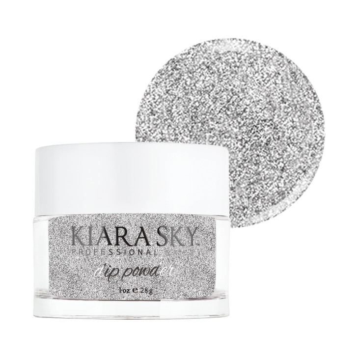 Kiara Sky Dip Powder Silver Tones 1 oz, Sterling