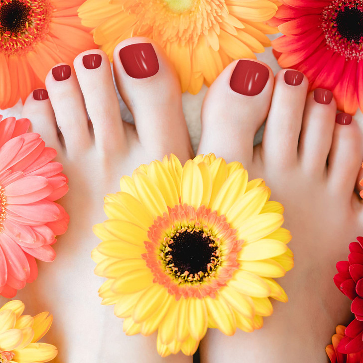 Maitys 352 Pieces 16 Sheets Toenail Polish Stickers Strips Adhesive Toe Nail Wraps Full Wraps Polish Strips DIY Manicure Decal with 2 Pieces Nail Fil