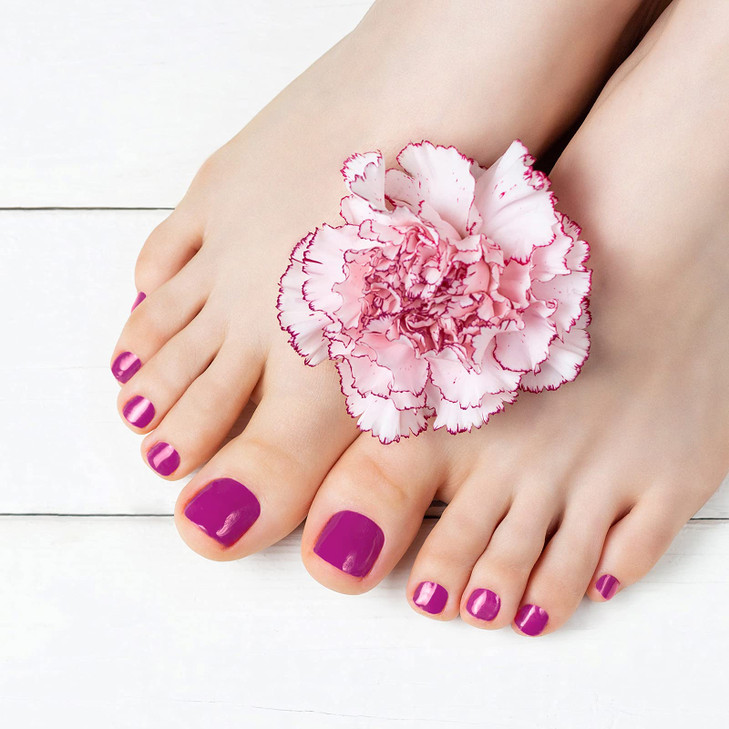 Maitys 352 Pieces 16 Sheets Toenail Polish Stickers Strips Adhesive Toe Nail Wraps Full Wraps Polish Strips DIY Manicure Decal with 2 Pieces Nail Fil