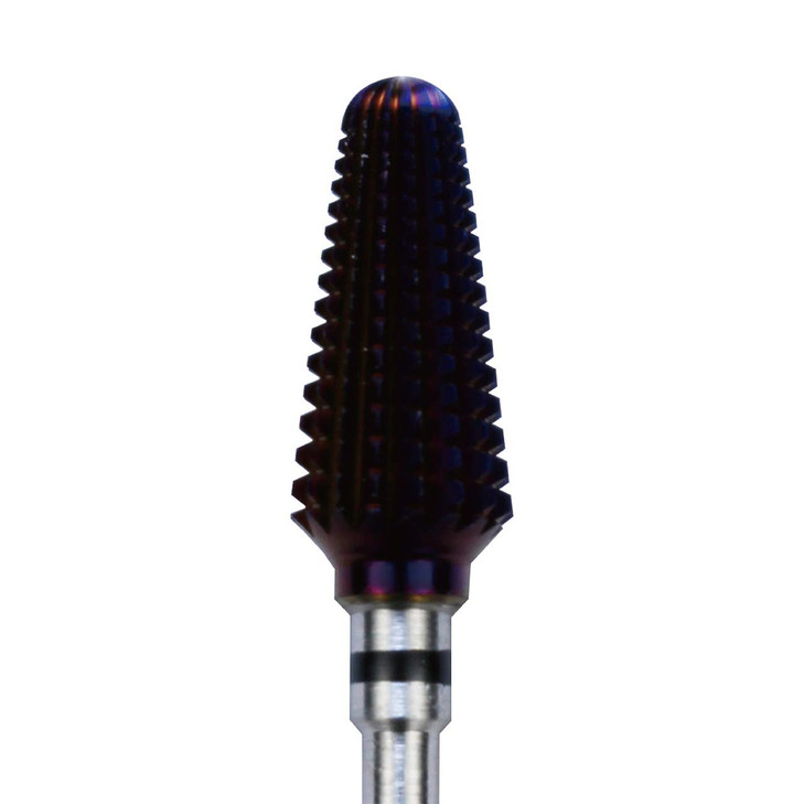 C & I Tapered Tornado & Texas Tornado Nail Drill Bit for Nail Drill Machine, Purple Coated (Tapered Tornado, XC)