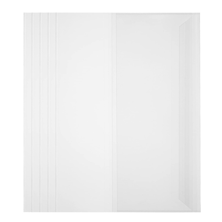 NUOBESTY Clear Note Book Film Protectors Plastic Textbook Covers Self Adhesive Reusable for Office Home 5pcs Plastic