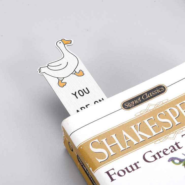 Funny Silly Goose Bookmark,Gag Gifts Christmas Bookmarks Most Popular Gifts for Girls,Funny Adult Booktok Accessories,Book Accessories Book Lover,Chr