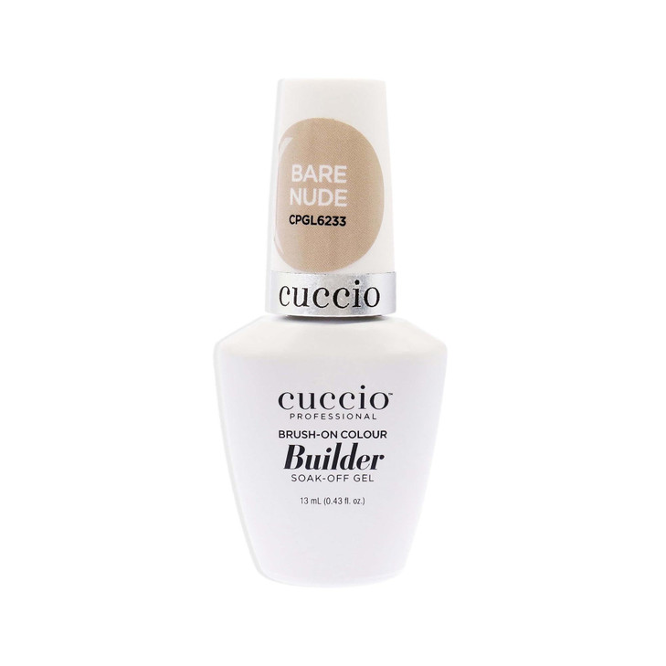 Cuccio Pro Brush-On Colour Builder Soak-Off Gel - Calcium Enriched - Easy Brush-On - Perfect Light Color - Reinforce, Build, Shape And Extend The Nat