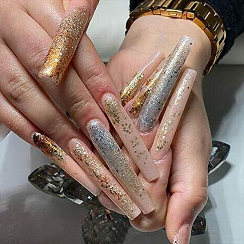 Yimart 100pcs White/Clear/Natural Extra Long Curve Nail Tip UV Gel French Acrylic False Nail Art Salon long Tips (Clear)