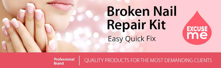 Professional Nail Repair Kit for Broken Cracked Split and Weak Nails. Easy to Use and Apply. Life saver nail Kit for Quick Fix Solution.
